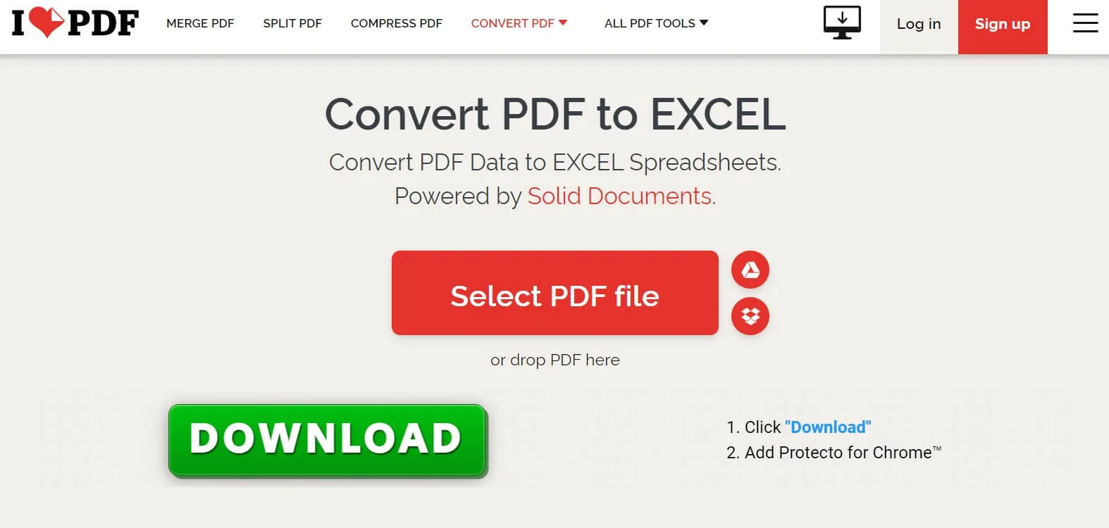 Convertidor de pdf a csv ilovepdf