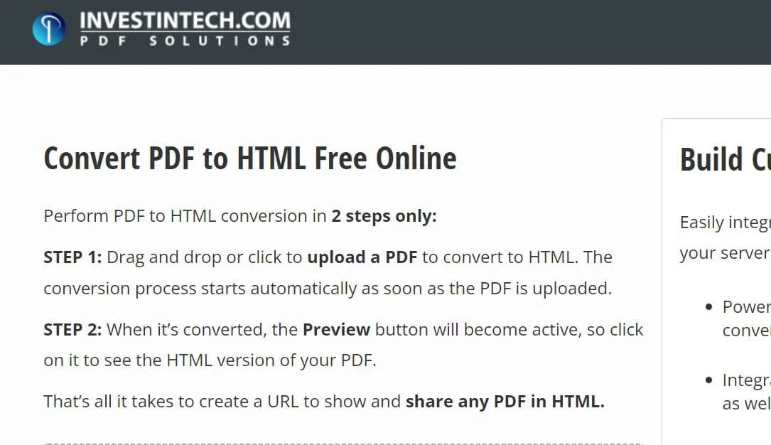 pdf to html