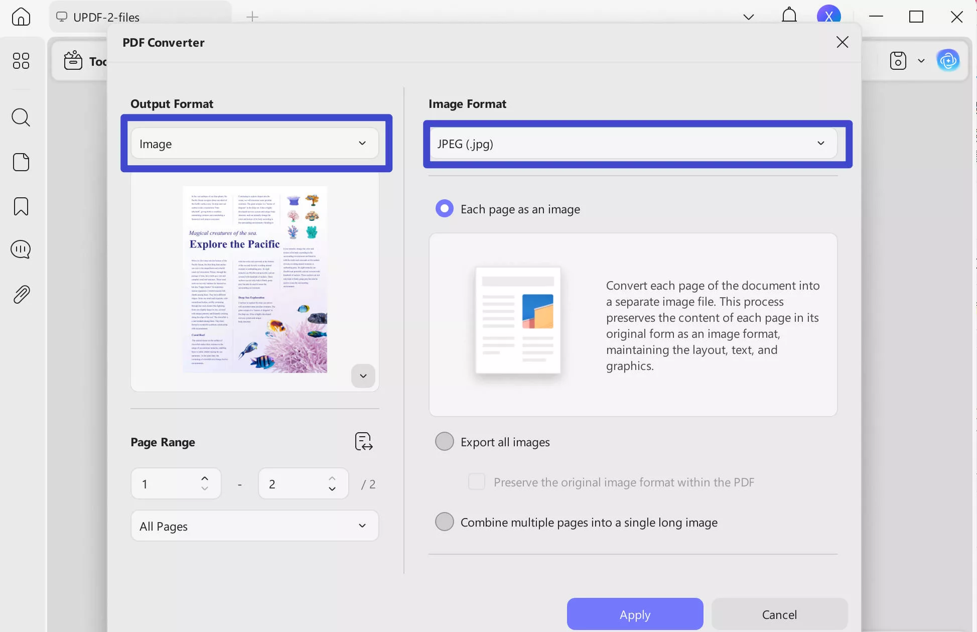 save pdf as image 