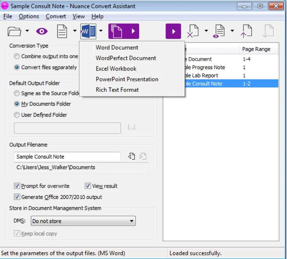 pdf a excel tabla con kofax power pdf