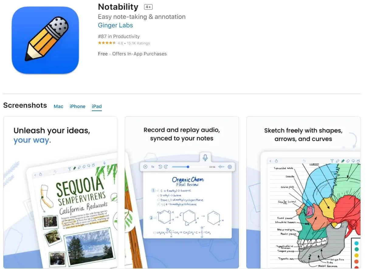 Note Taking App - Free Sketch Resource