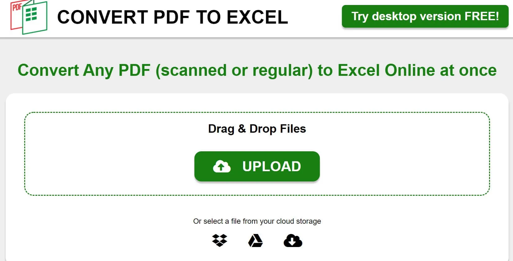 converter pdf to excel convertitore online da PDF a Excel 