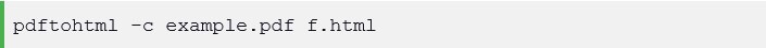 pdf to html ubuntu