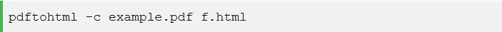 pdf to html ubuntu