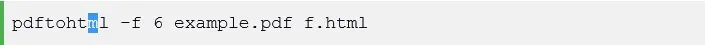 pdf para html linux