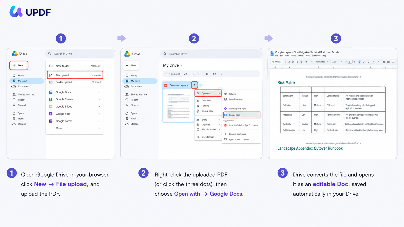 upload pdf to drive and open with docs