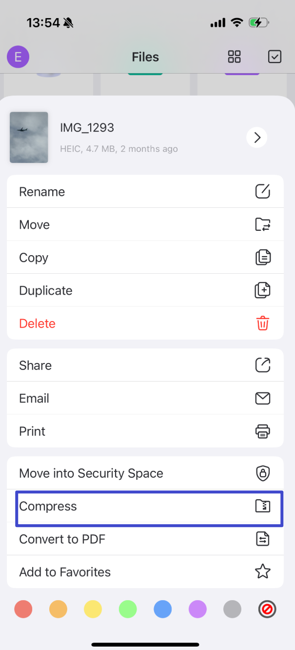 compress video with updf on iphone