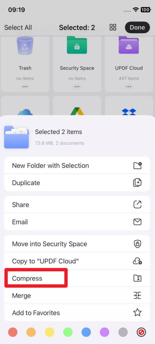 how to zip pictures on iphone