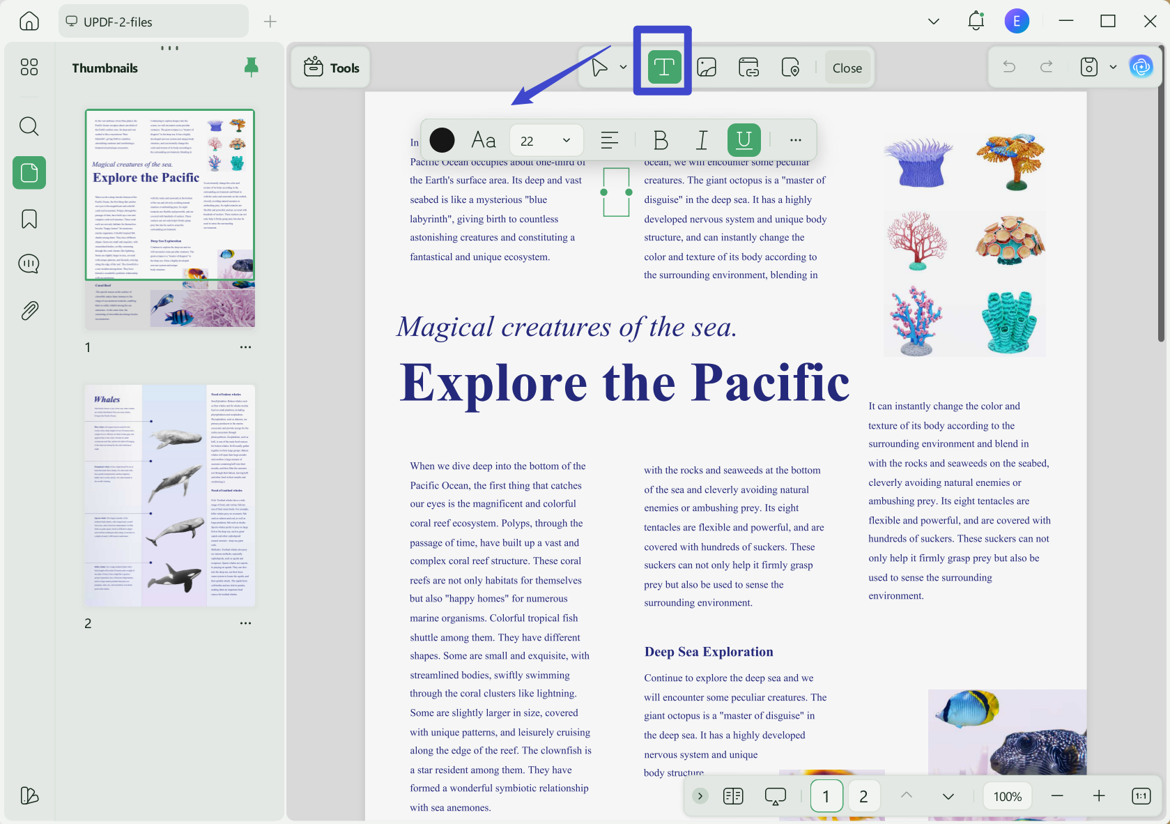 edit text in edit mode