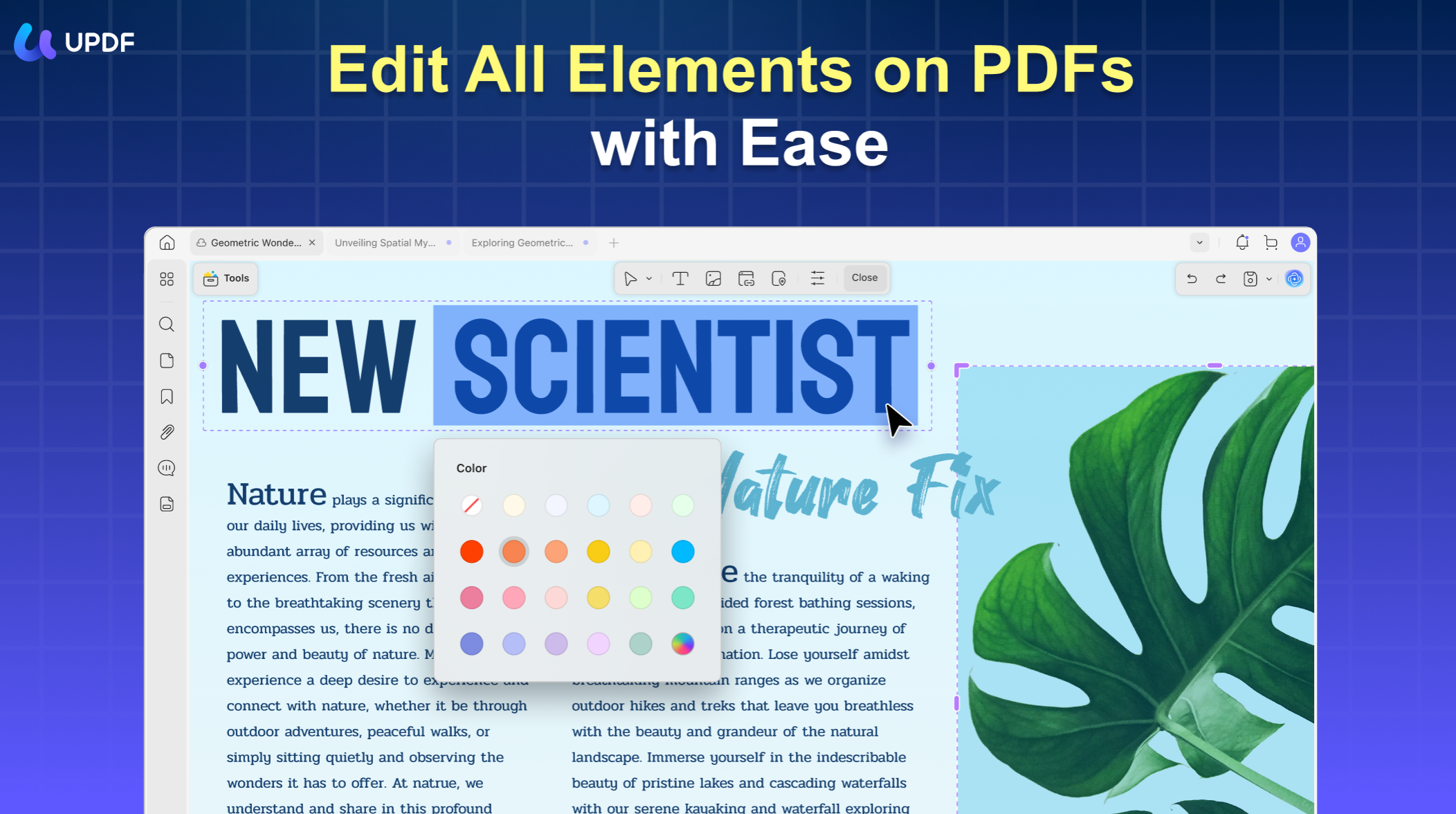 edit pdf updf