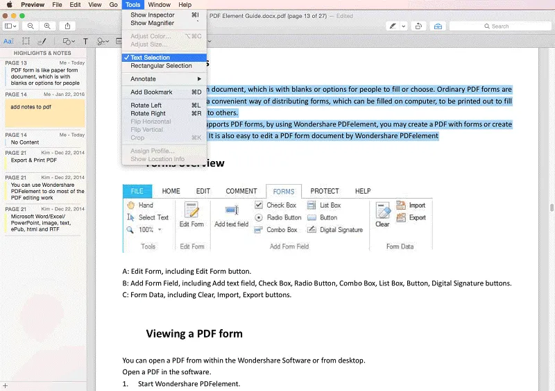 come modificare pdf su anteprima mac