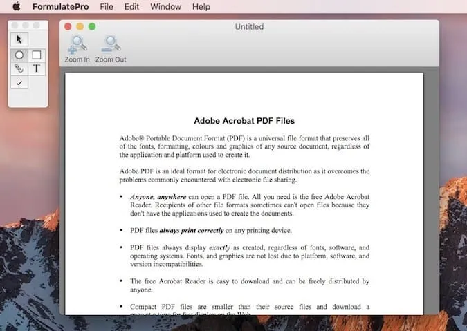 Mac 用のオープンソース PDF エディター