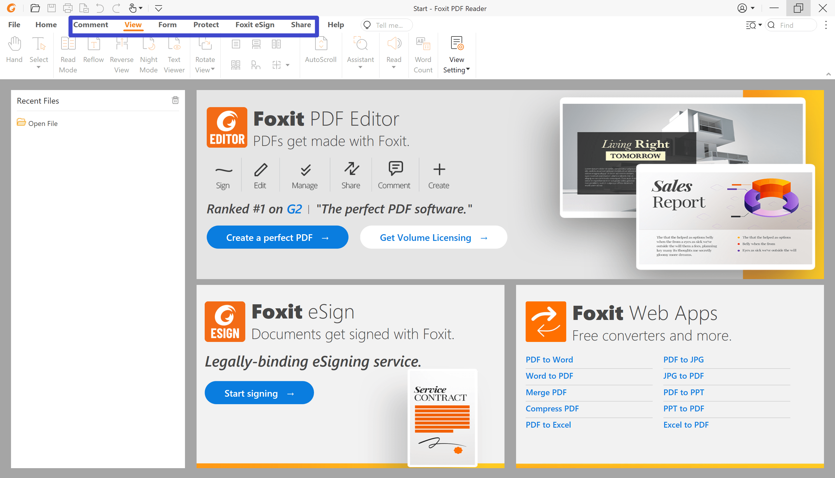 presentation mode foxit reader