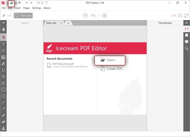 pdf editor icecream