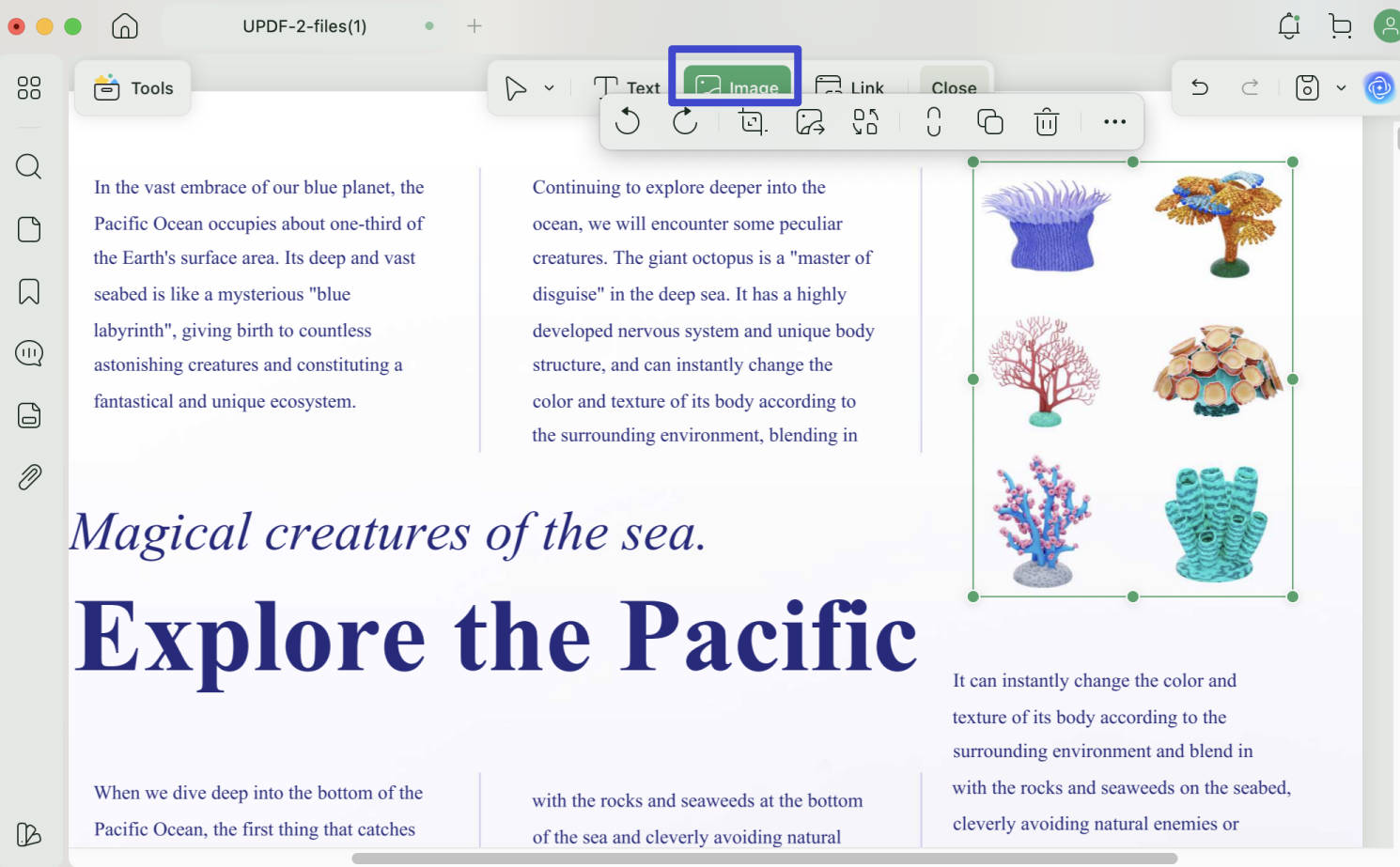 add image to pdf mac