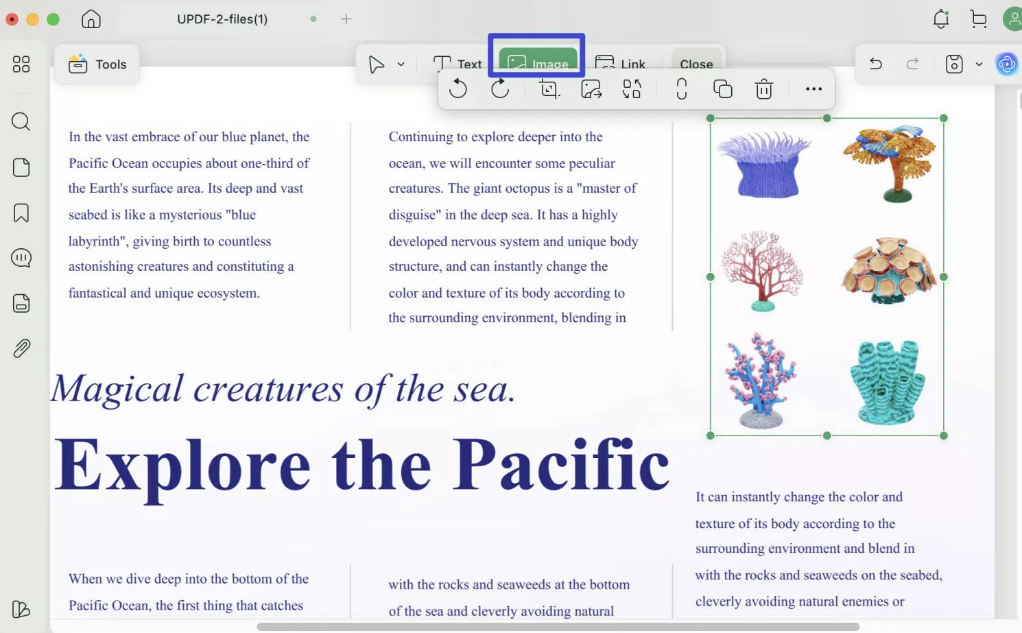 add image to pdf mac