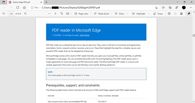 Microsoft PDF Reader