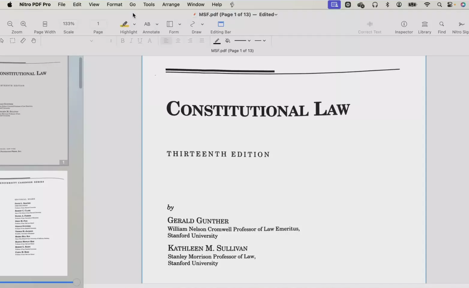 nitro pdf pro interface