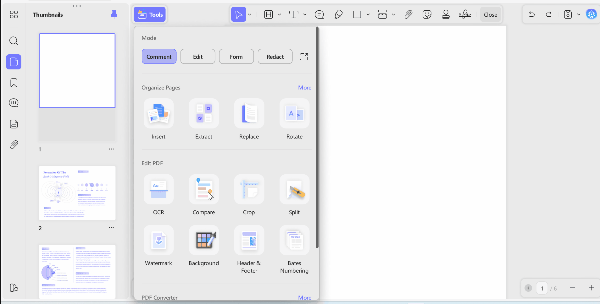 change pdf background color