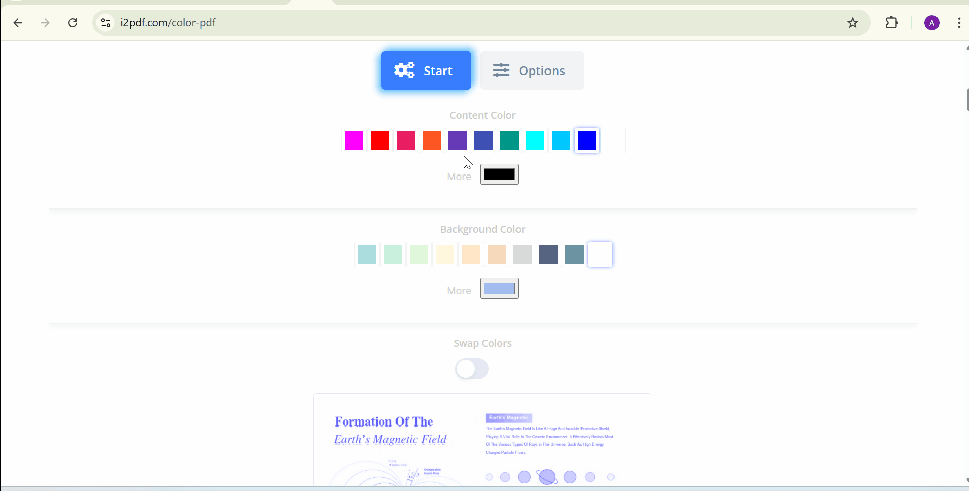 i2pdf pdf color changer