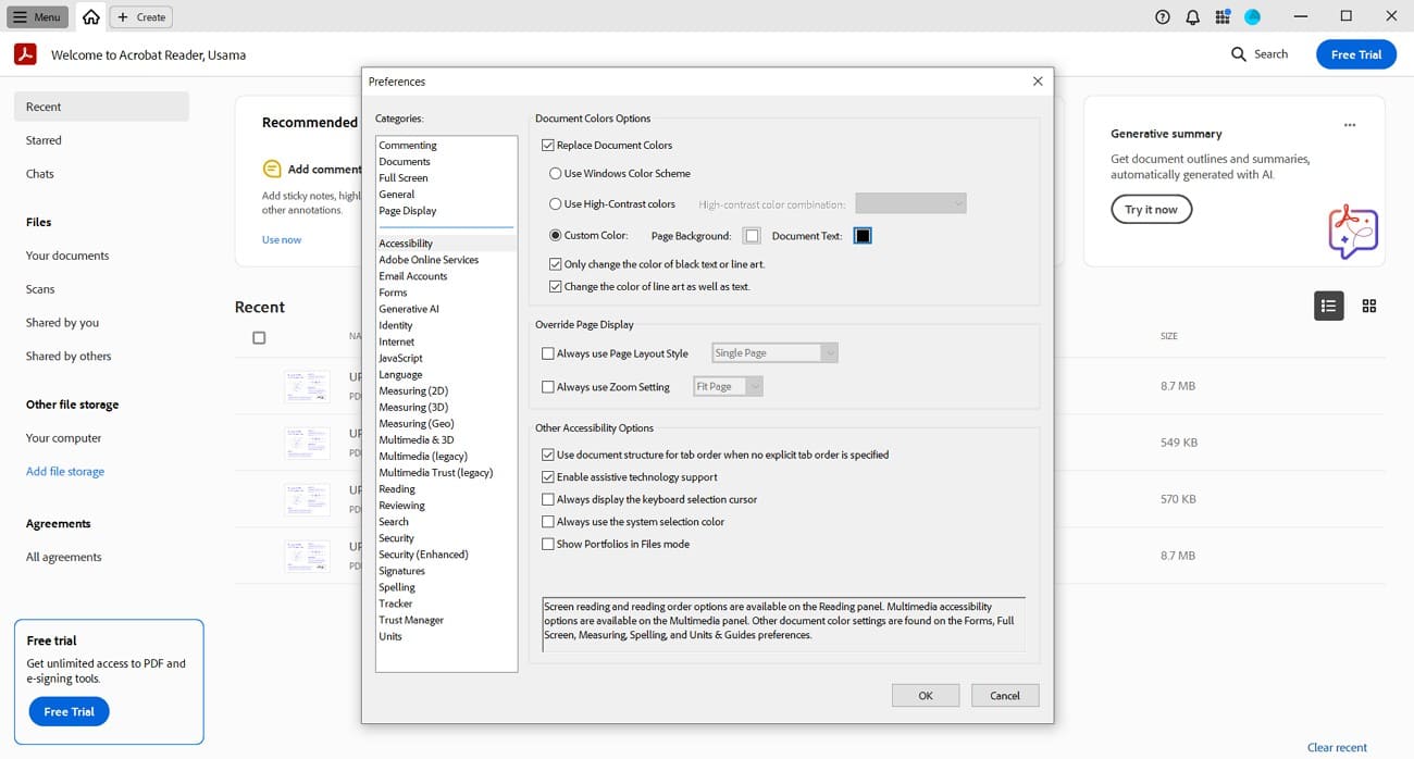 adobe acrobat pdf color changer
