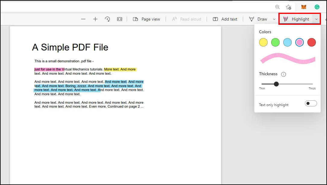 Microsoft PDF-Reader