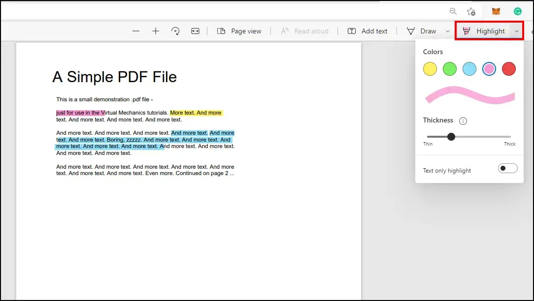 Microsoft PDF Reader