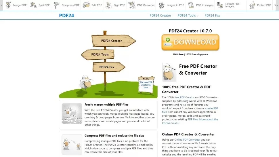 modificador pdf - pdf24 creator