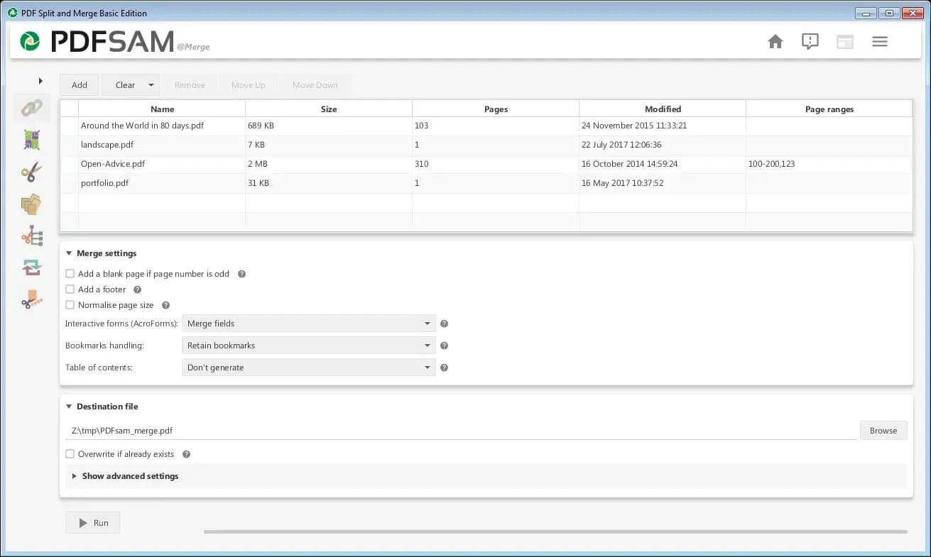 software per modificare pdf pdfsam basic