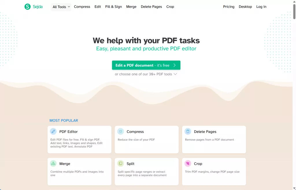 sejda pdf editor