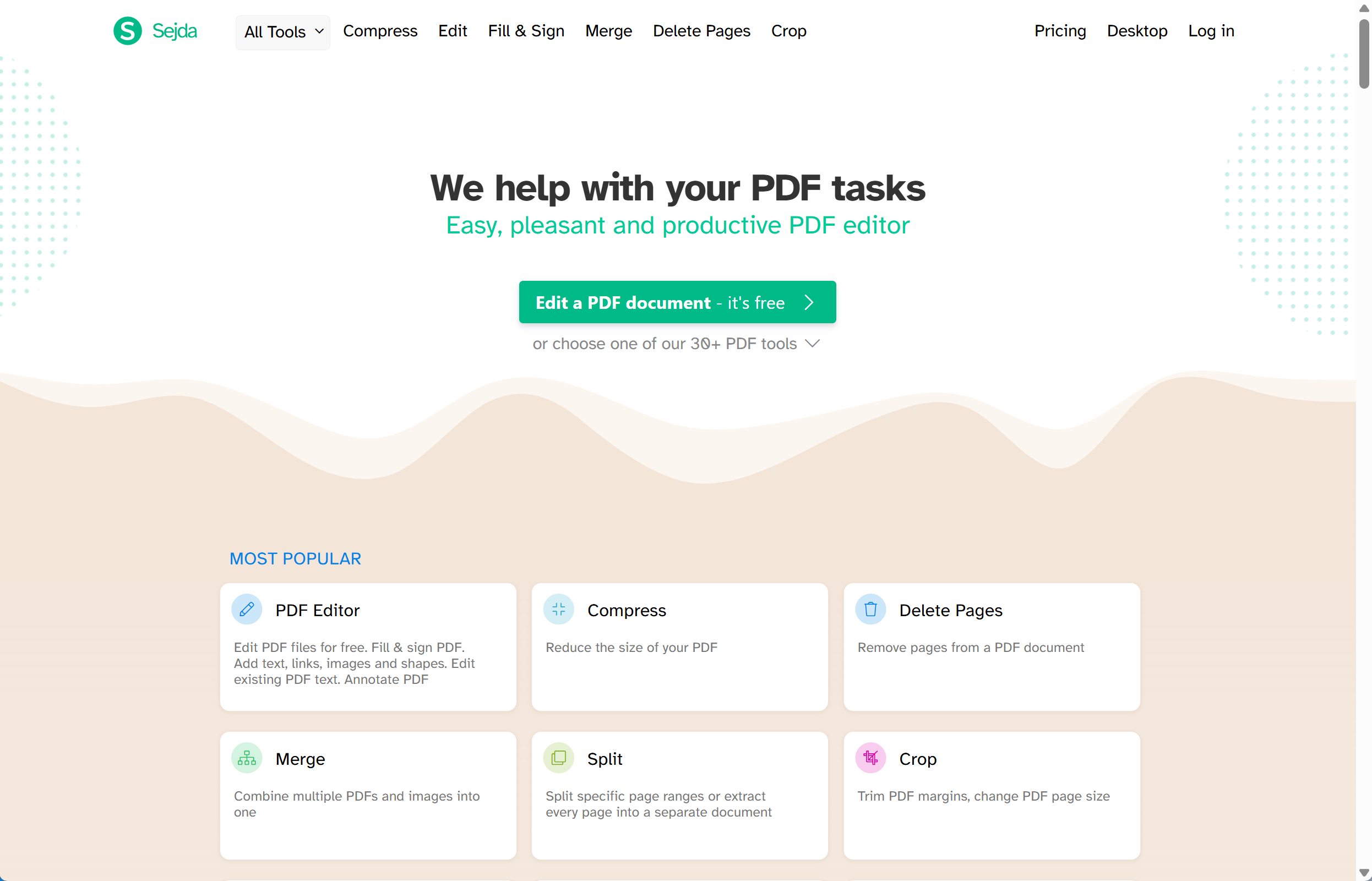 sejda pdf editor