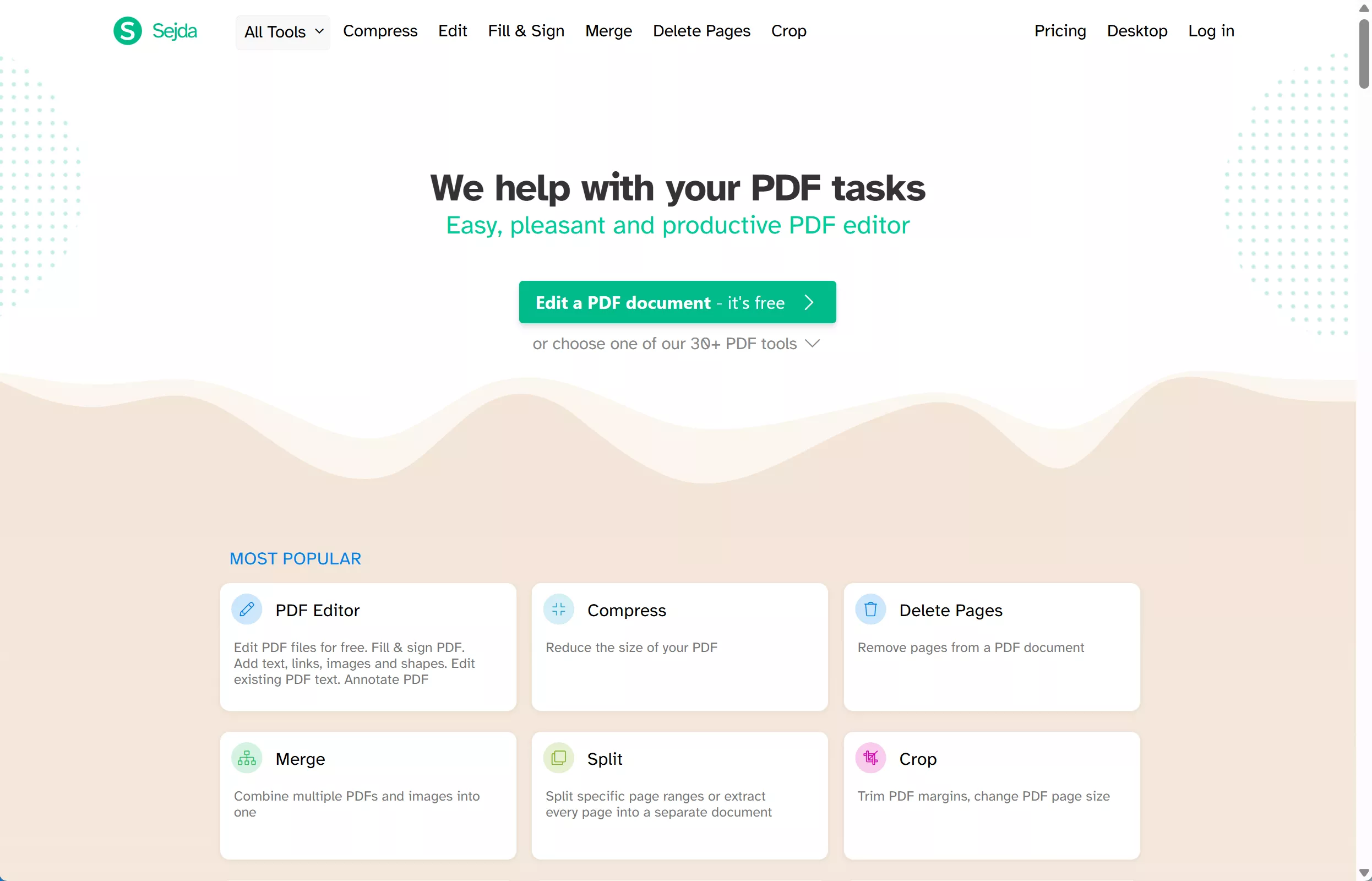 sejda pdf editor