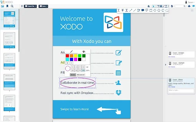 PDF-Reader Xodo