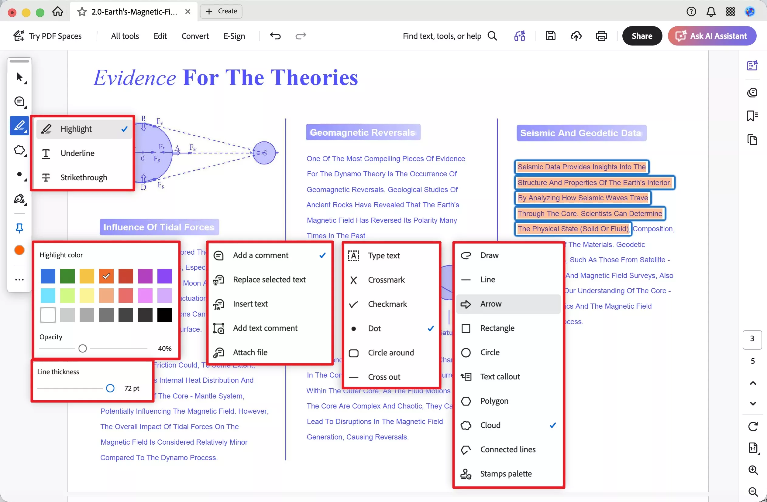 add comments in pdf with updf