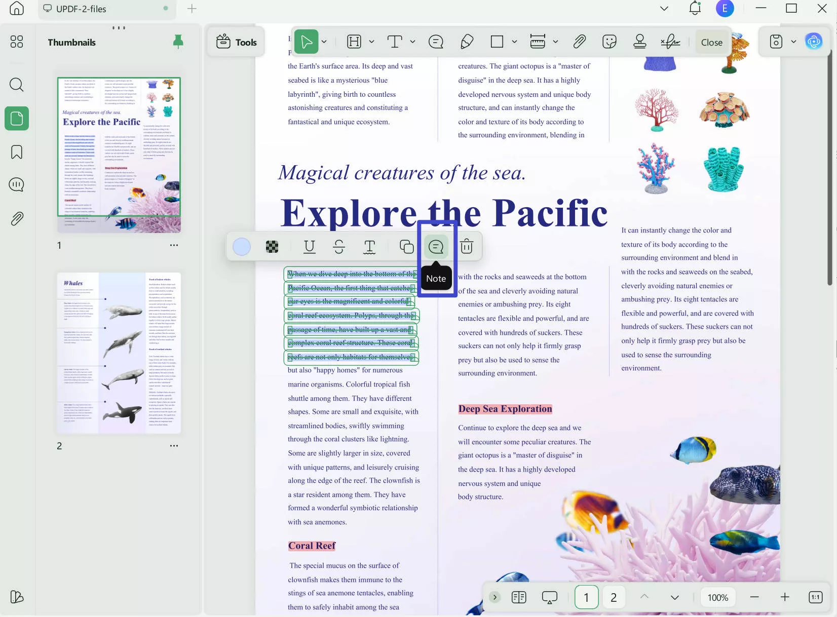 right click highlight parts