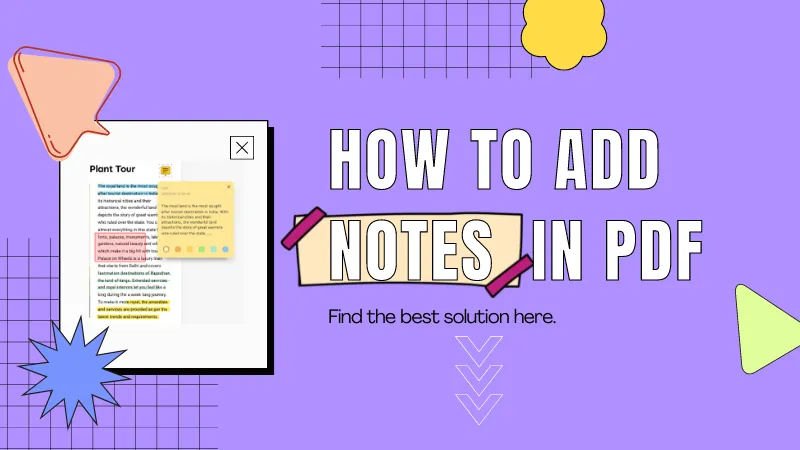 add notes in pdf