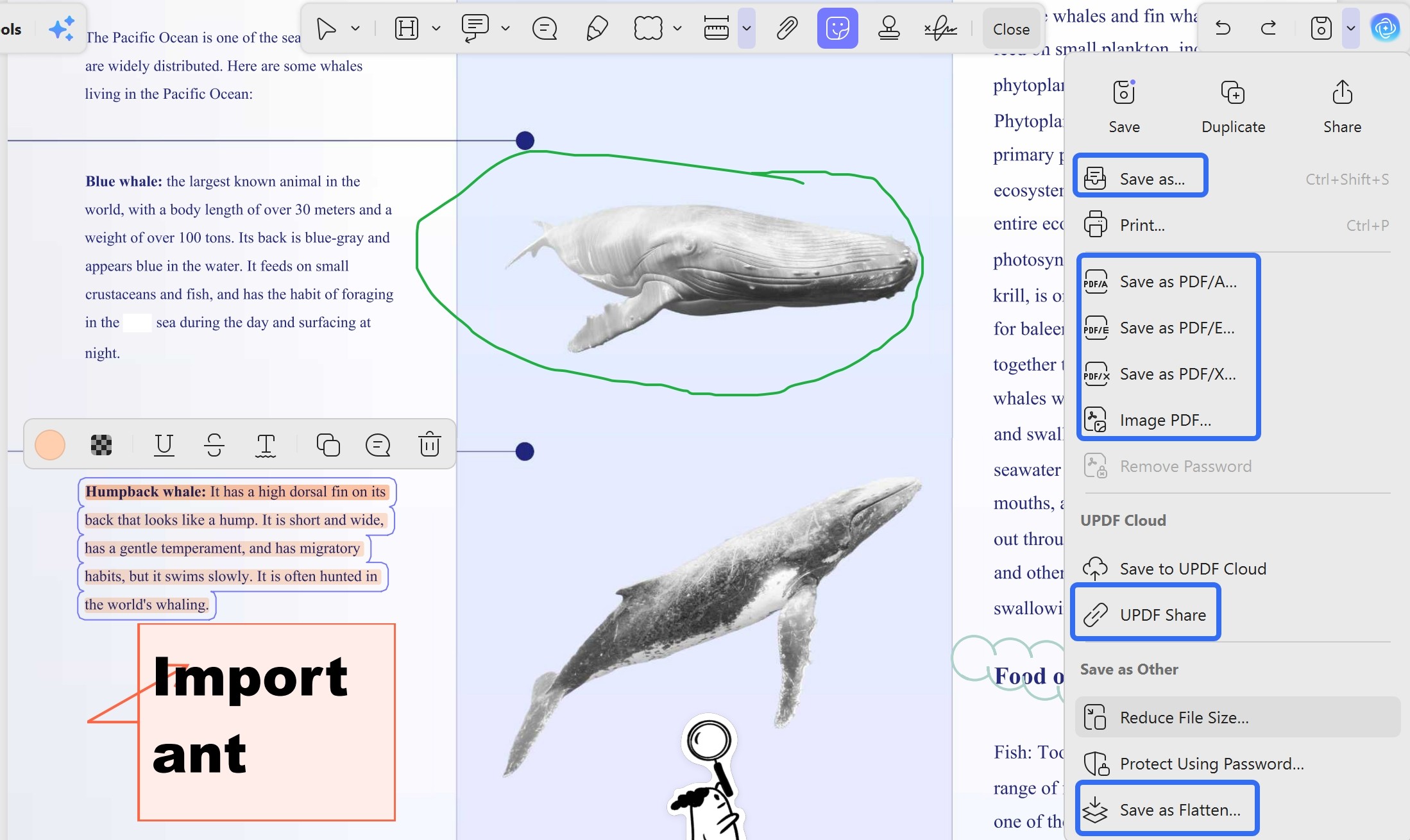 annotate pdf step 5 save or share pdf file