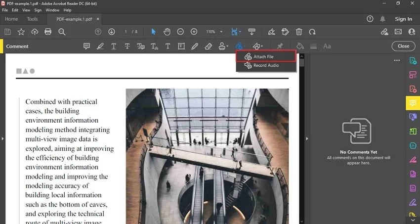 attach file in adobe acrobat