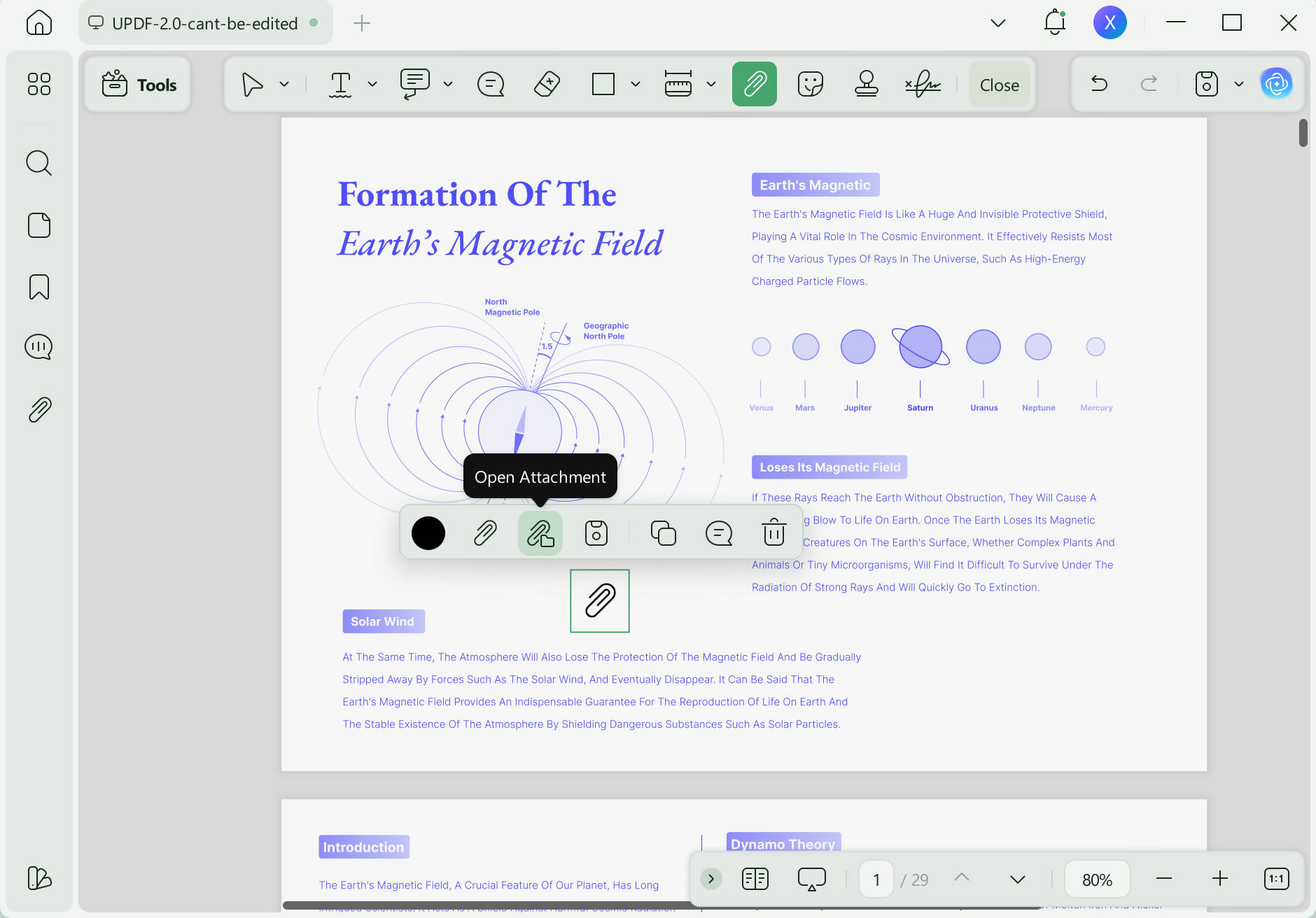how to annotate pdf open attatchment