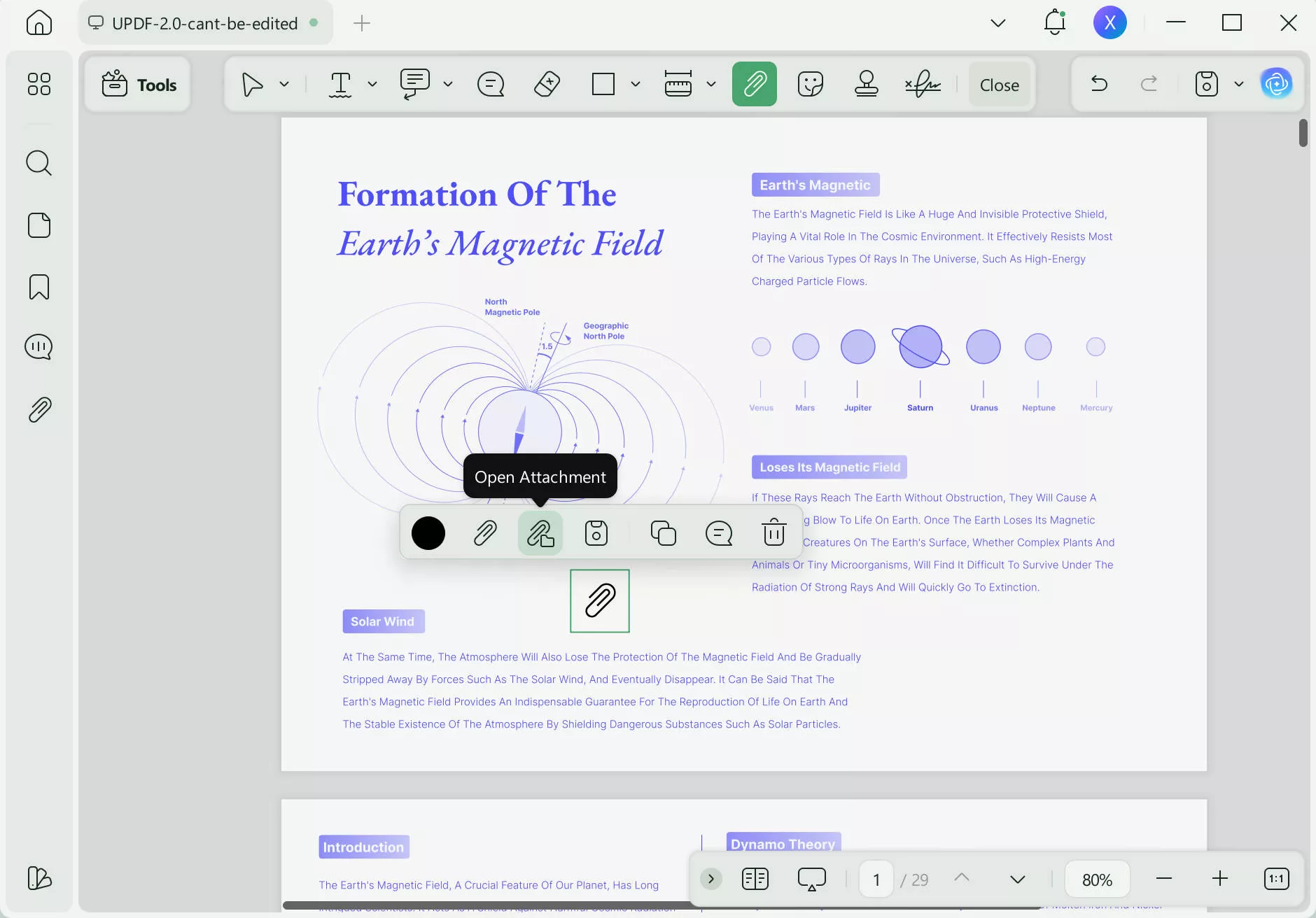 how to annotate pdf open attatchment