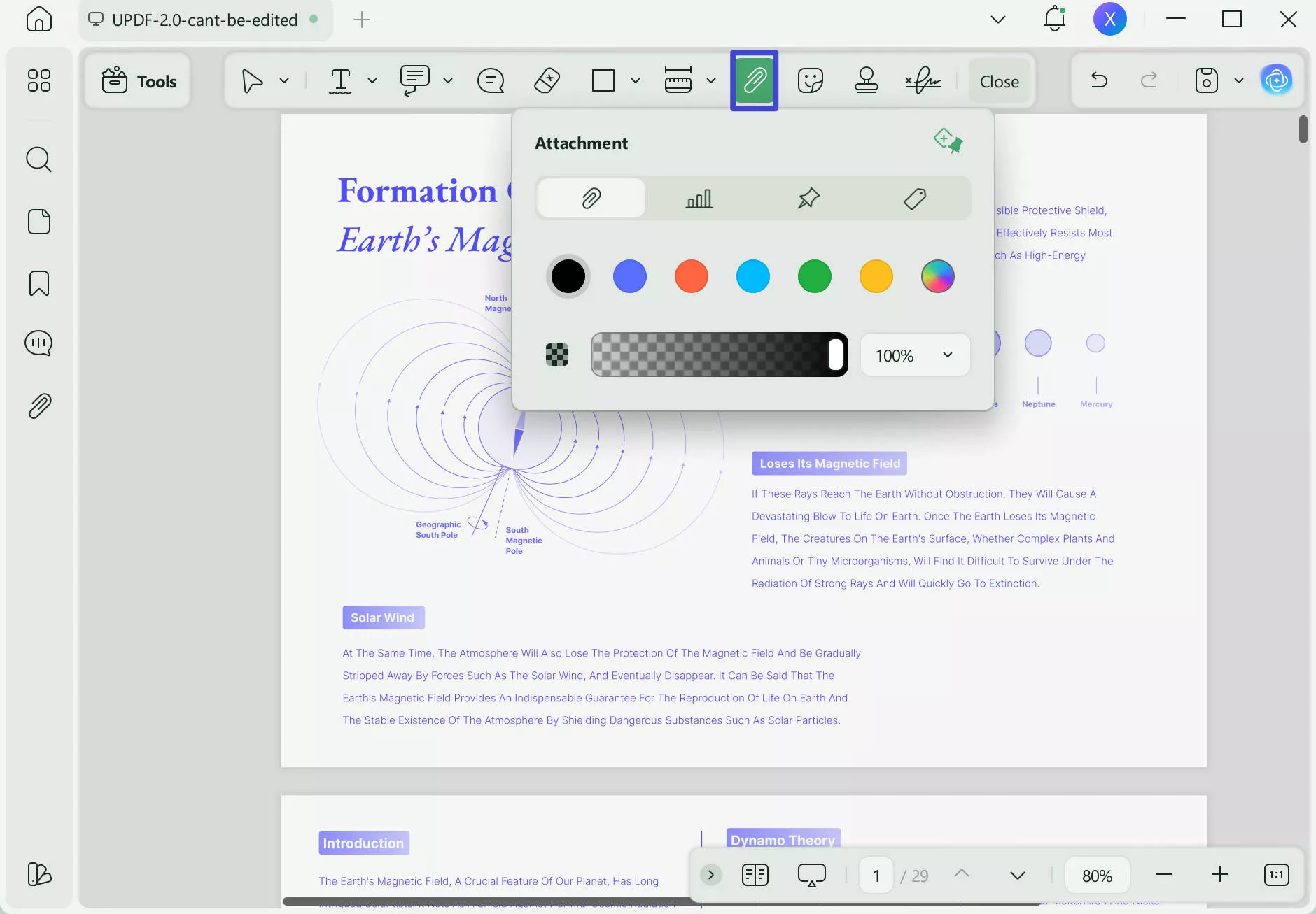 how to annotate pdf attachment