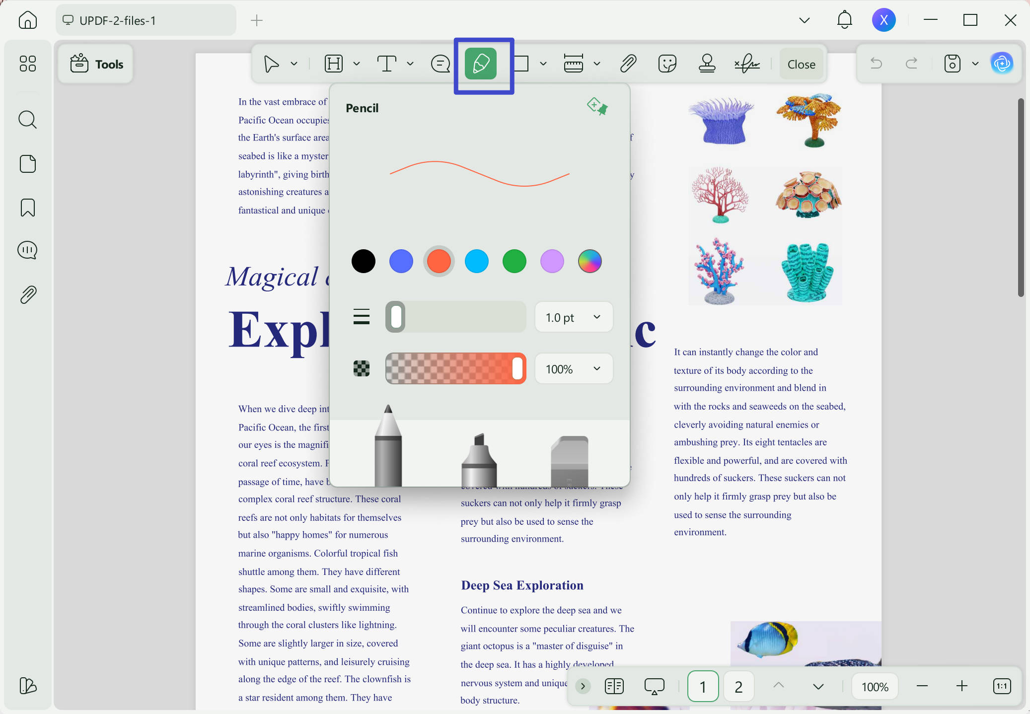how to annotate pdf text pencil