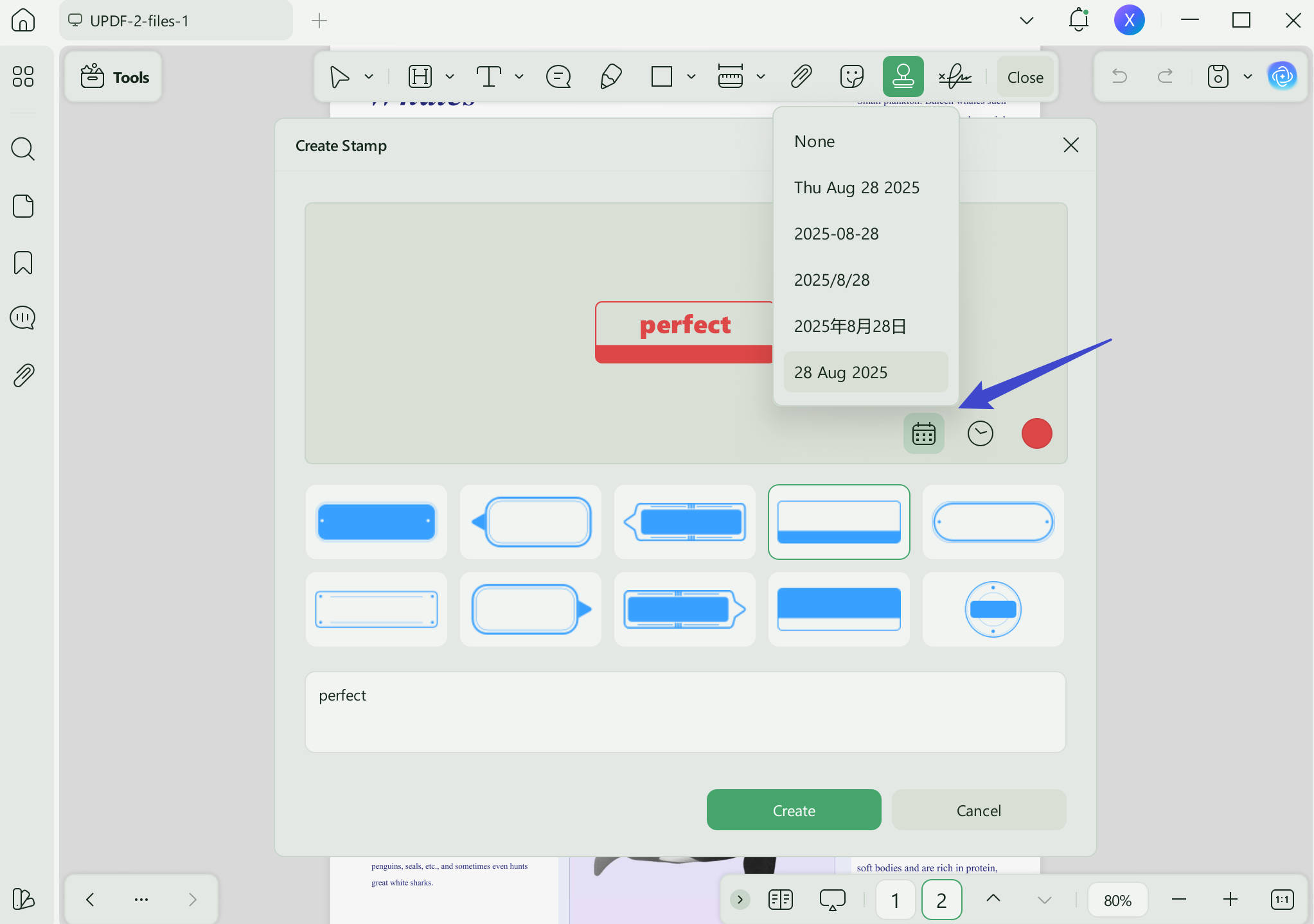 customize pdf stamp