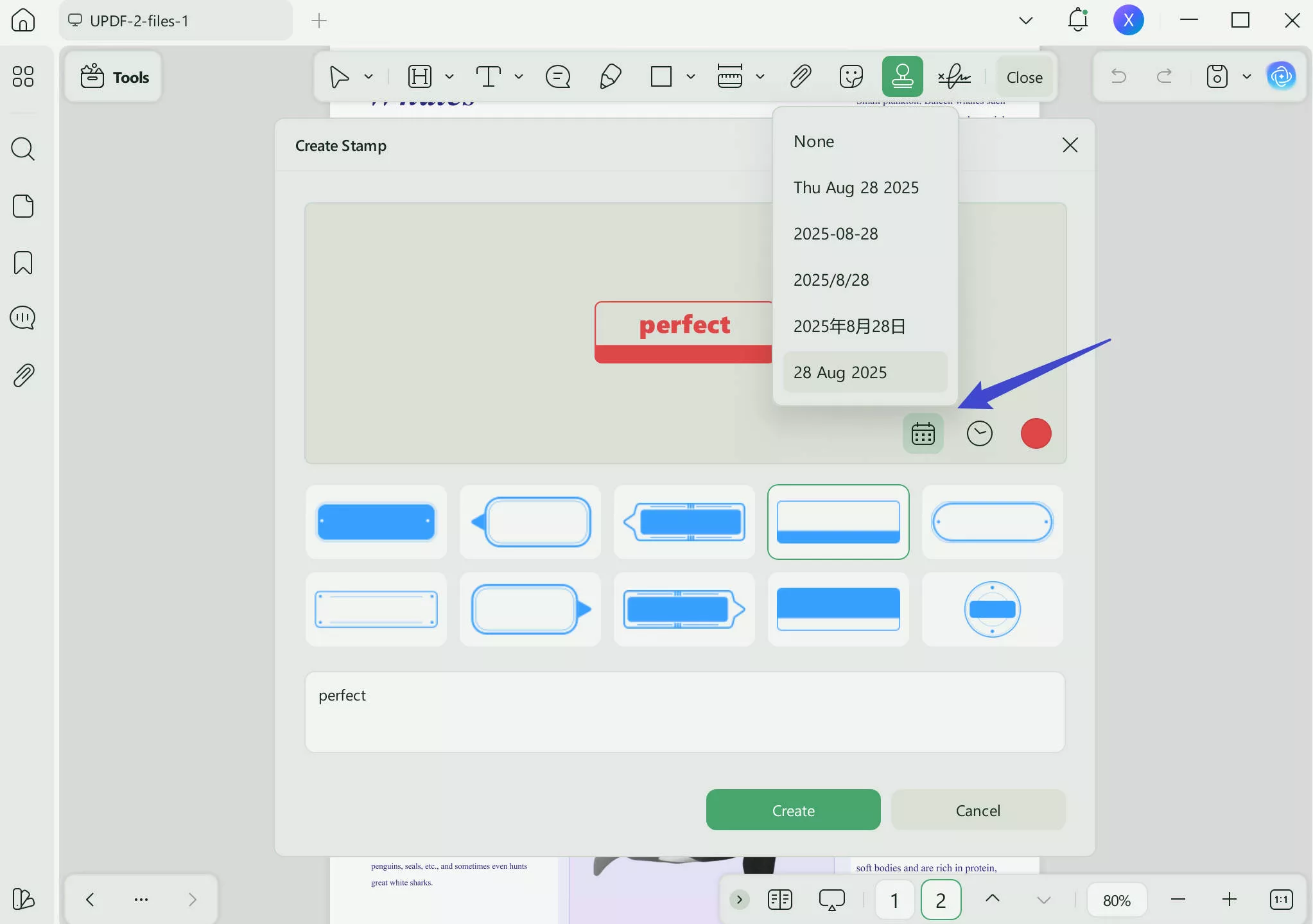 customize pdf stamp