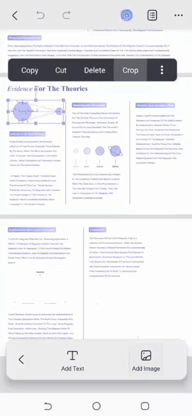 crop pdf image on android