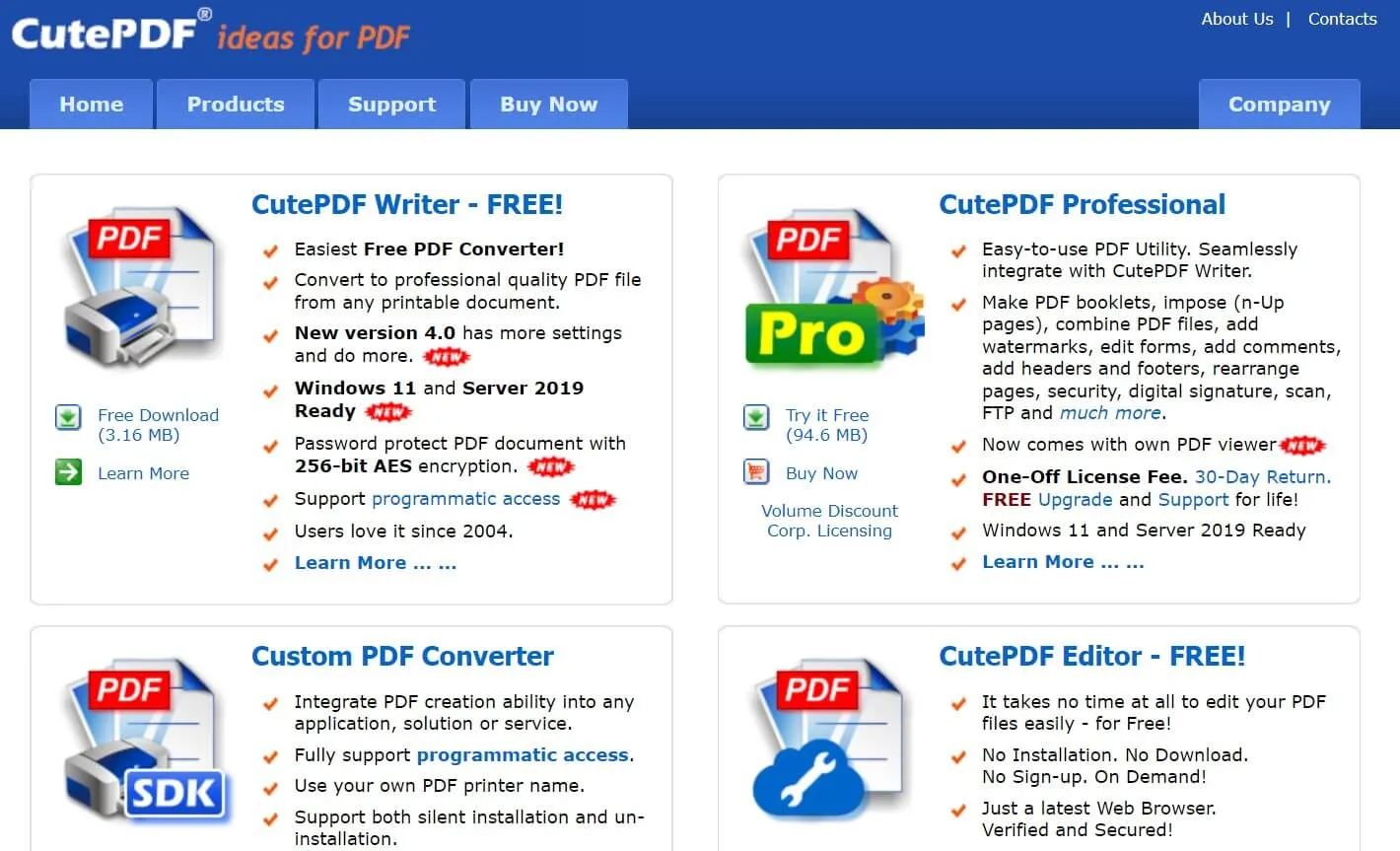 beste PDF Konverter Software cutePDF Konverter
