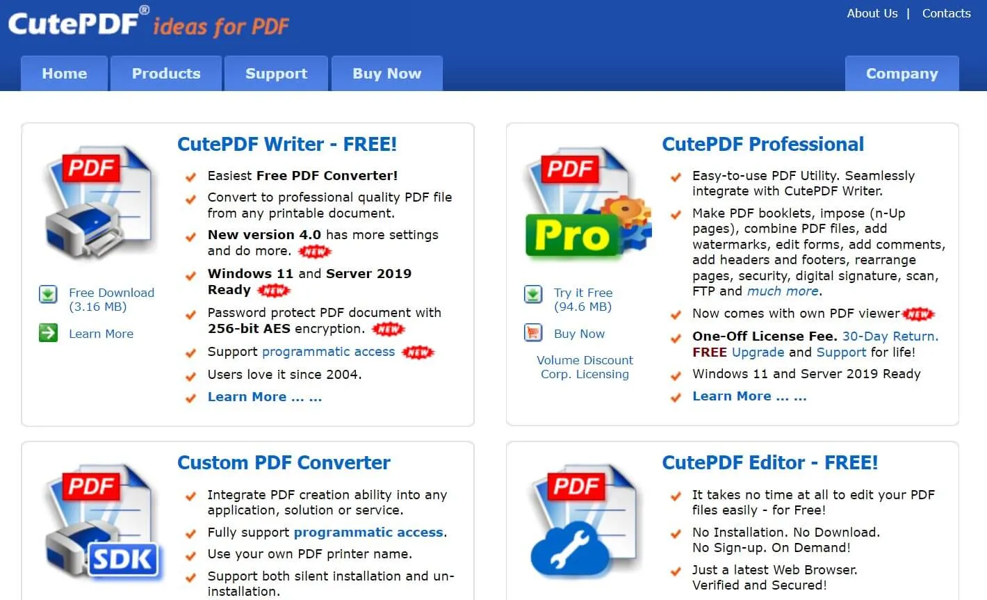 أفضل برنامج لتحويل ملفات pdf برنامج Cutepdf converter