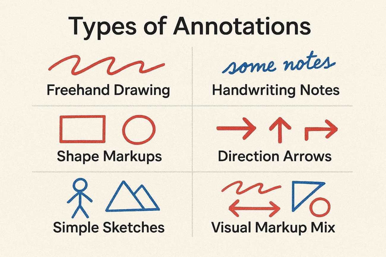 types drawing pdf annotations