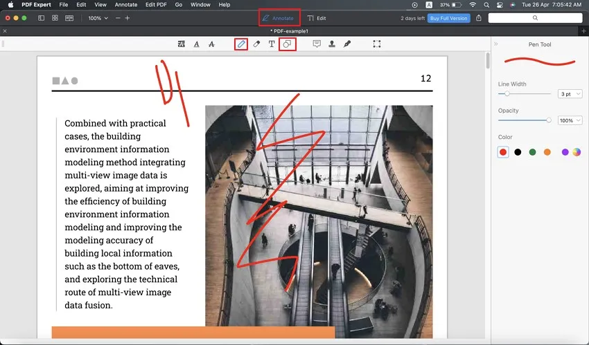 in PDF auf Mac zeichnen online