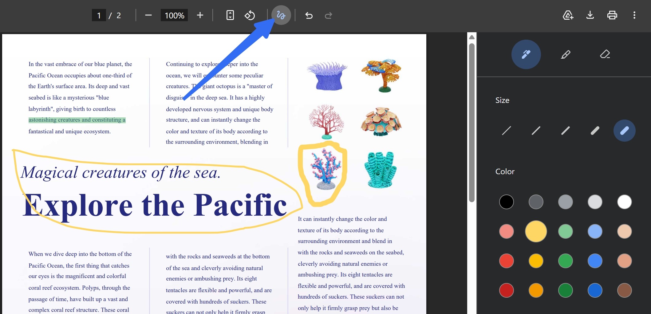 draw on pdf on chrome